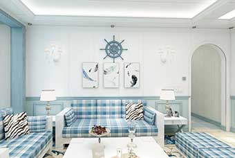 青羊地中海风格-客厅