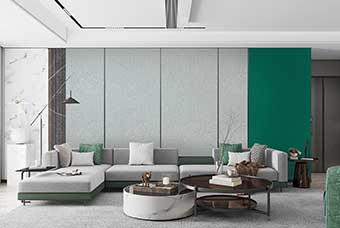 青羊轻奢风格-客厅