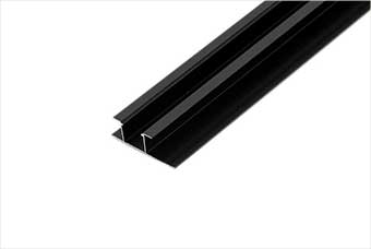 青羊航空纤维墙咔铝合金带灯中条（哑黑氧化）