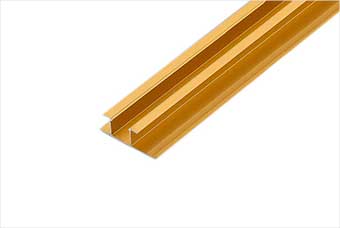 青羊航空纤维墙咔铝合金带灯中条(钛金氧化)