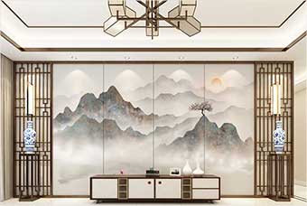 青羊森佰汇航空纤维（山水画系列）