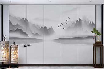 青羊森佰汇航空纤维（山水画系列）